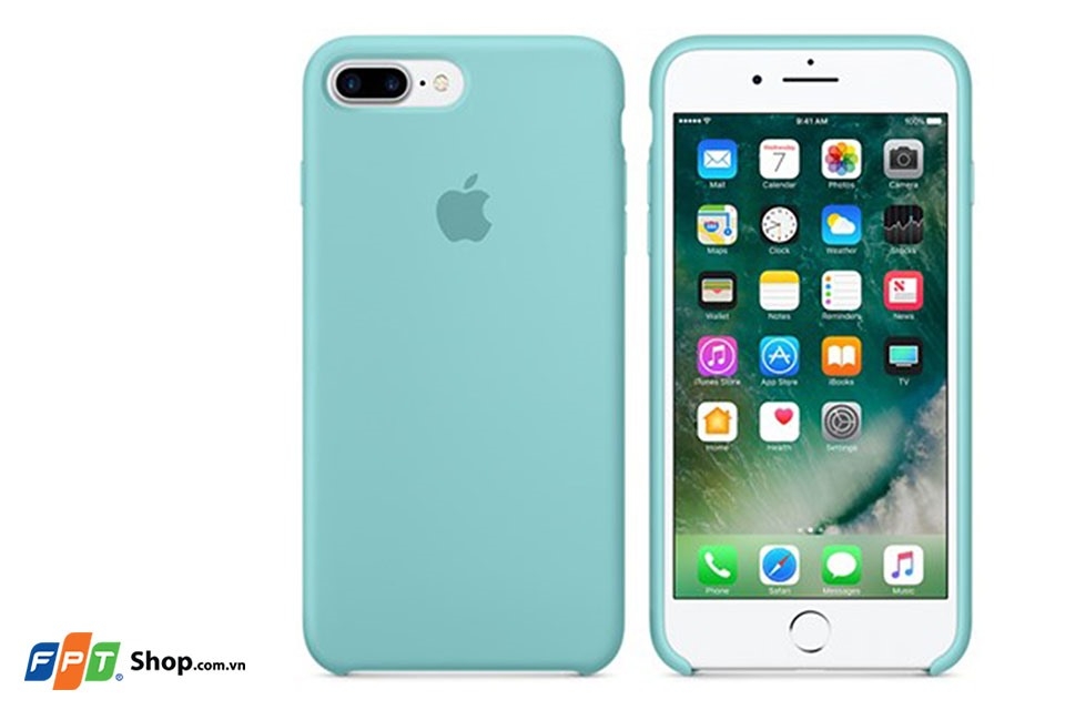 Ốp Lưng Iphone 7 Plus/8 Plus Silicon Sea Blue